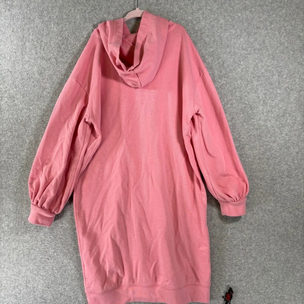 Gap Kids Girls XL 12 Sweatshirt Dress Pink Kindness Floral‎ Graphic Hoodie Comfy